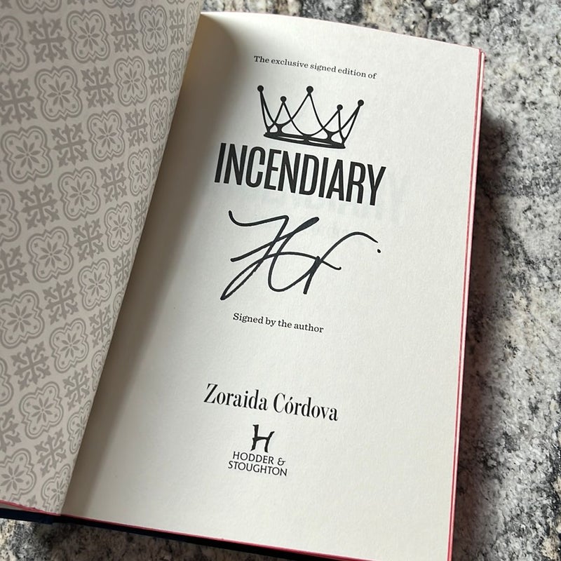 Incendiary - Signed Fairyloot