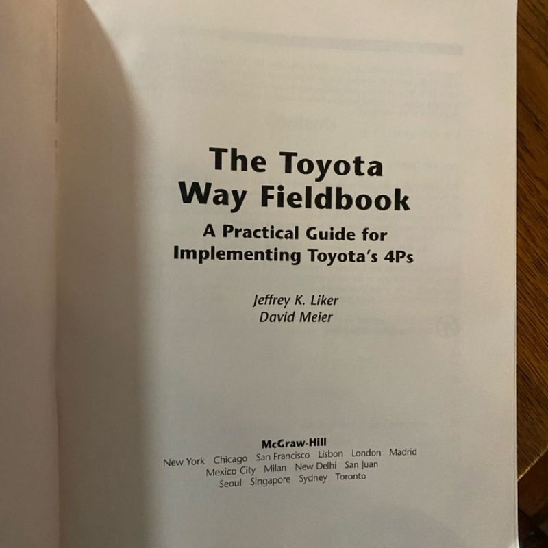 The Toyota Way Fieldbook