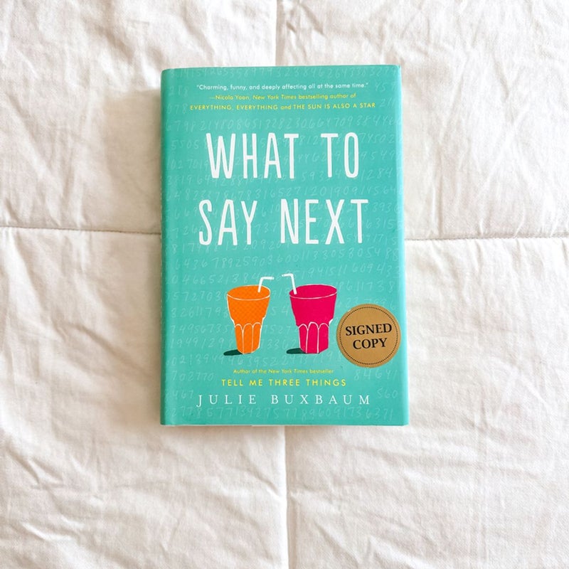 What to Say Next
