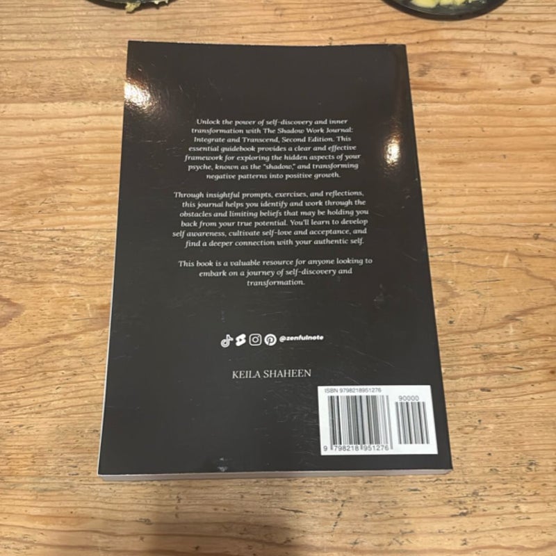 The Shadow Work Journal 2nd Edition: a Guide to Integrate and Transcend Your Shadows