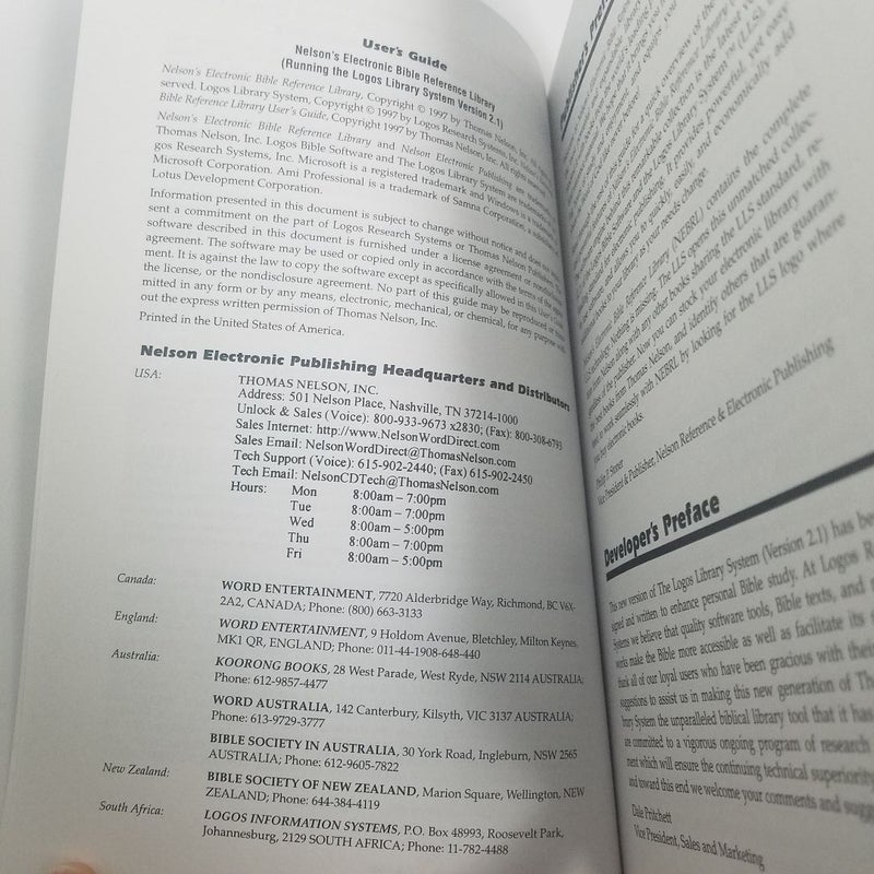 Nelson's Electronic Bible Reference Library by Nelson Electronic