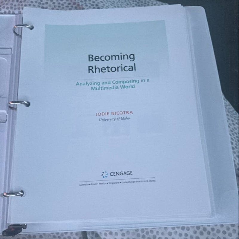 Becoming Rhetorical (LOOSELEAF)