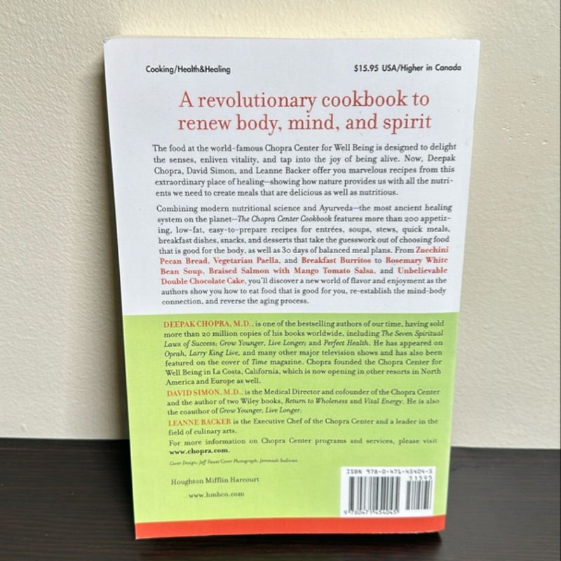 The Chopra Center Cookbook