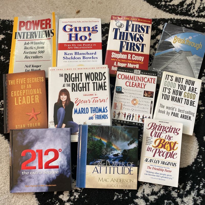 Lot of 11 Business/Managerial Themed Books