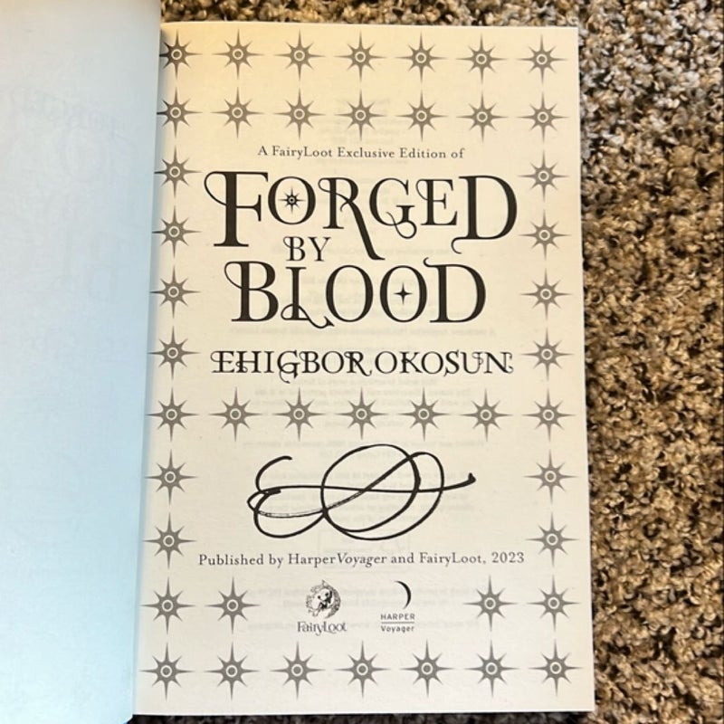 Forged by Blood - Fairyloot Edition