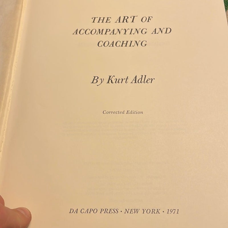 The Art of Accompanying and Coaching