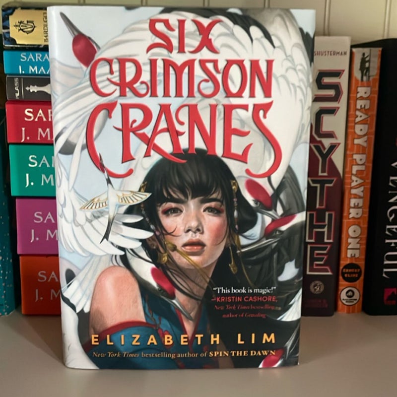 Six Crimson Cranes