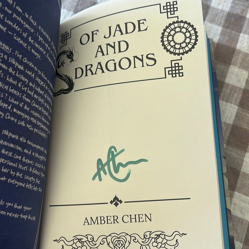 Of Jade and Dragons OWLCRATE EDITION SIGNED