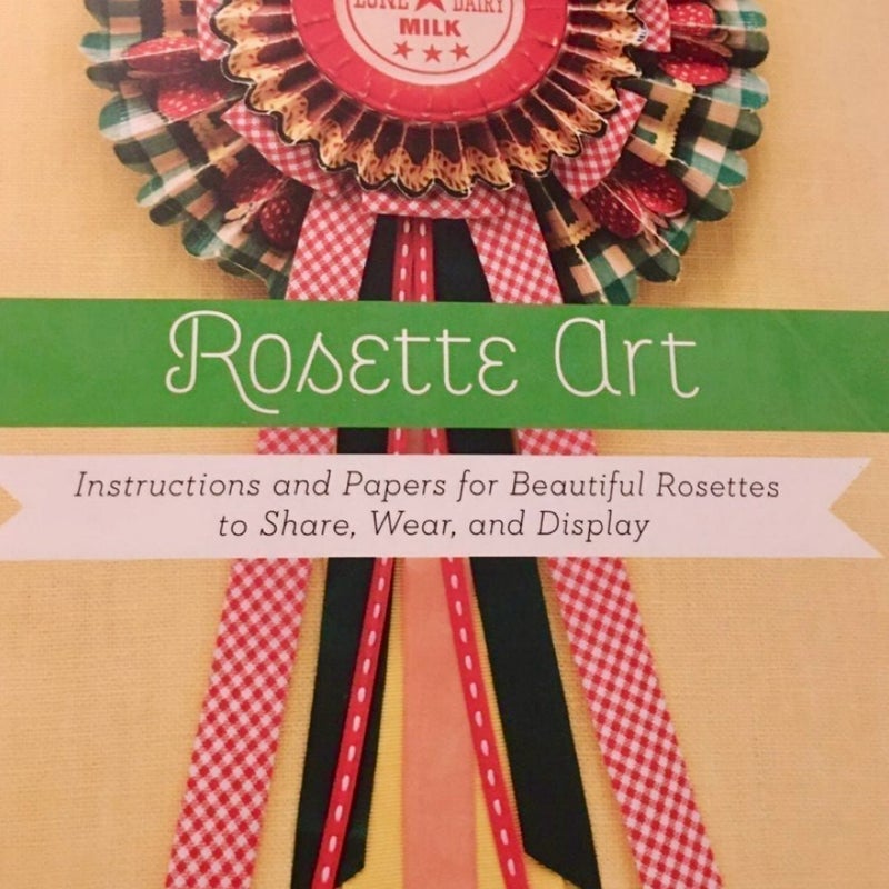 Rosette Art Paper Crafting Book Kit Instructions & Paper 