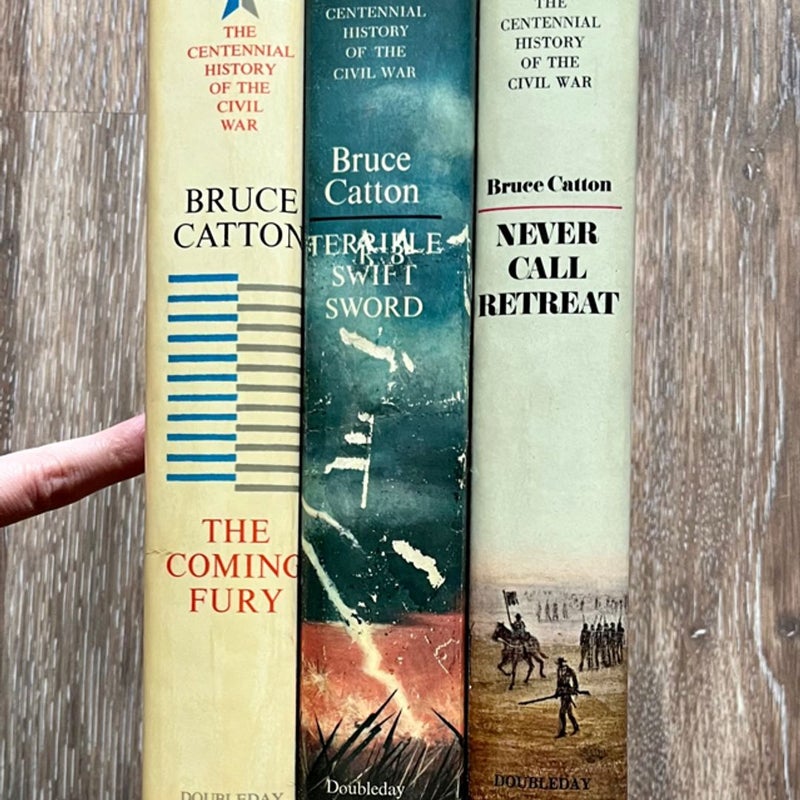 Bruce Catton Centennial History of the Civil War Coming Fury, First Edition book