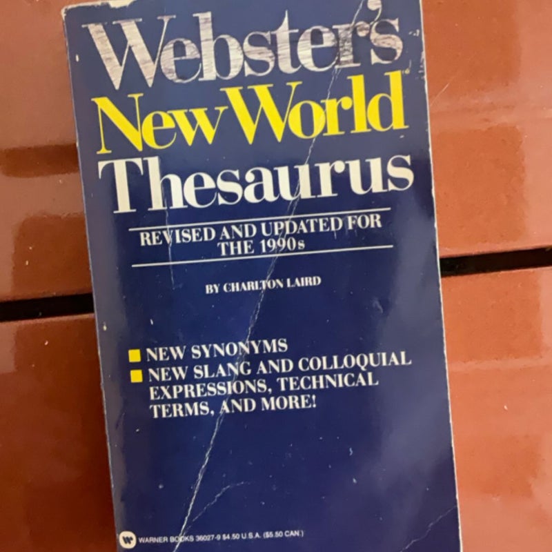 Webstersnew world thesaurus