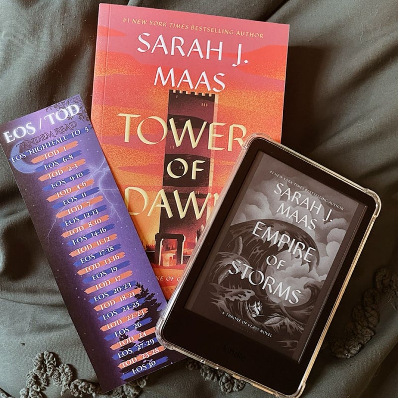 Empire of Storms and Tower of Dawn book mark