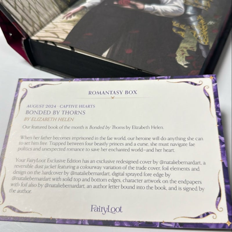 Fairyloot Bonded by Thorns Signed