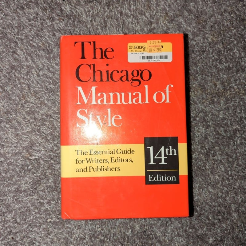 The Chicago Manual of Style