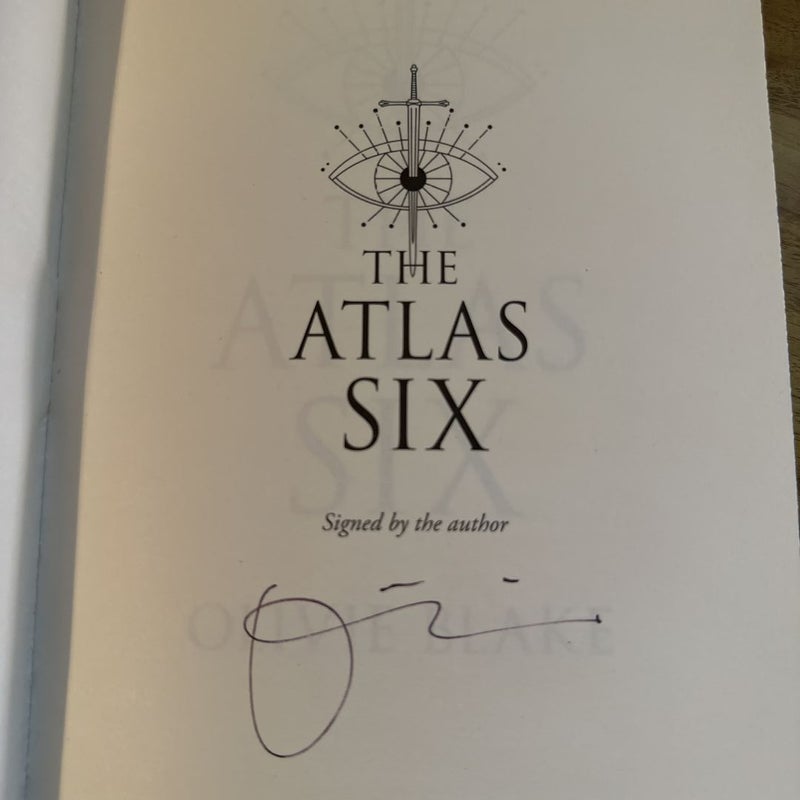 The Atlas Six Waterstones Exclusive SIGNED Edition Olivie Blake (HC,DJ,  1st/1st)