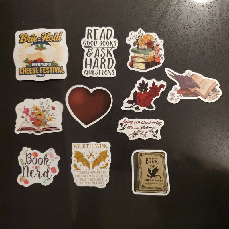 Fourth Wing Book Stickers 