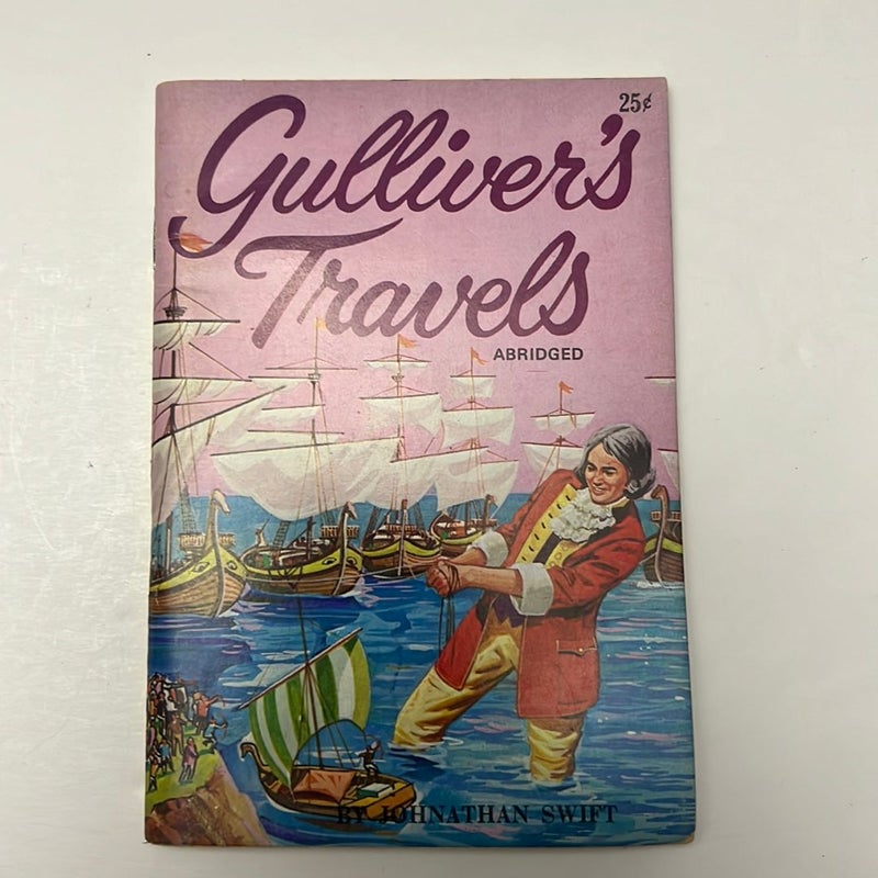 (VINTAGE!) Famous Classic Story Books Bundle: Pinocchio, Treasure Island, Black Beauty, & Gulliver’s Travels 