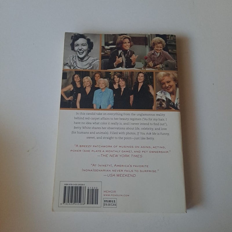 If You Ask Me Betty White Bestseller paperback 