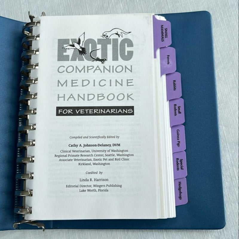 Exotic Companion Medicine Handbook