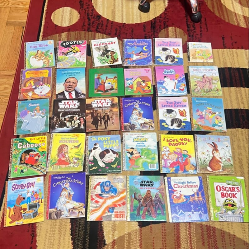 Lot of 30 Little Golden Books , must sell 