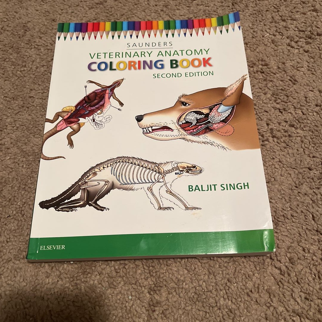 Veterinary Anatomy Coloring Book