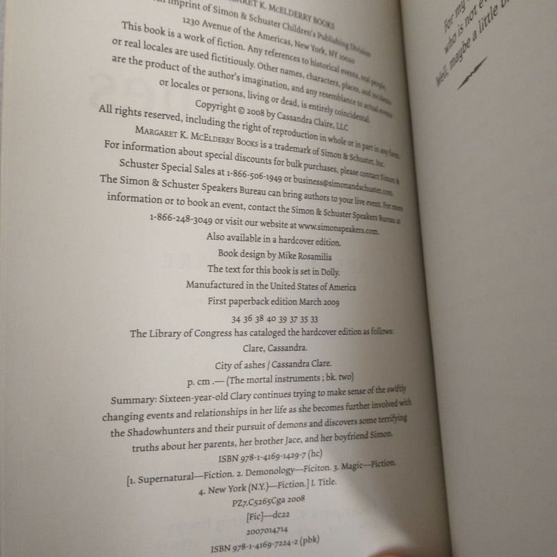 City of Ashes