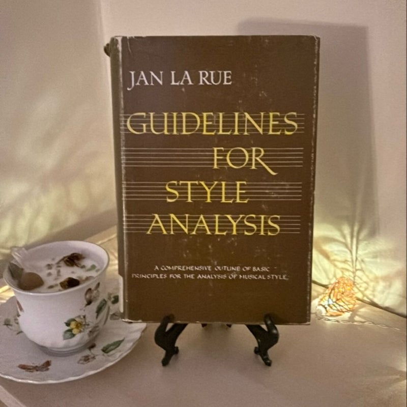 Guidelines for Style Analysis