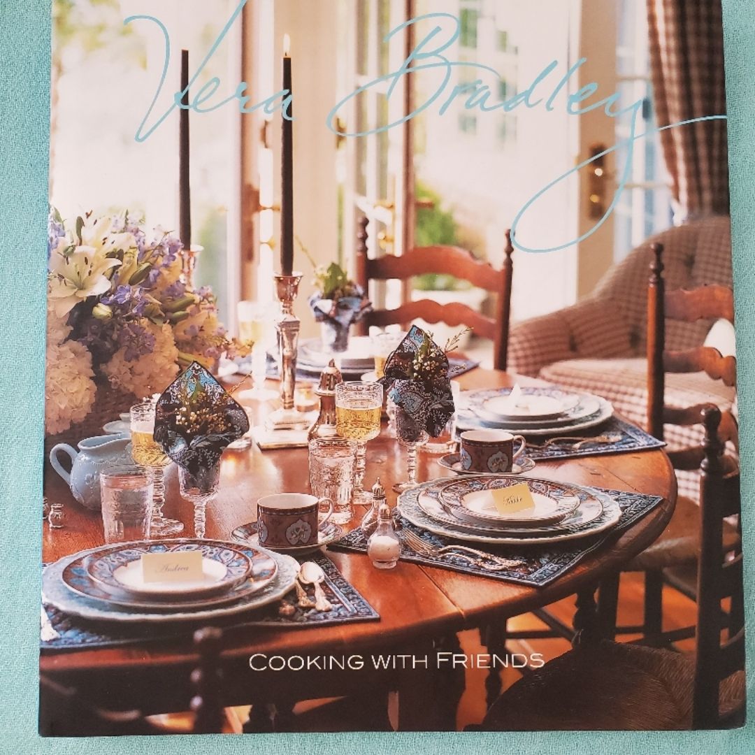 Vera Bradley Cooking With Friends Hardcover Book