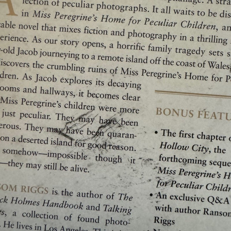 Miss Peregrine's Home for Peculiar Children