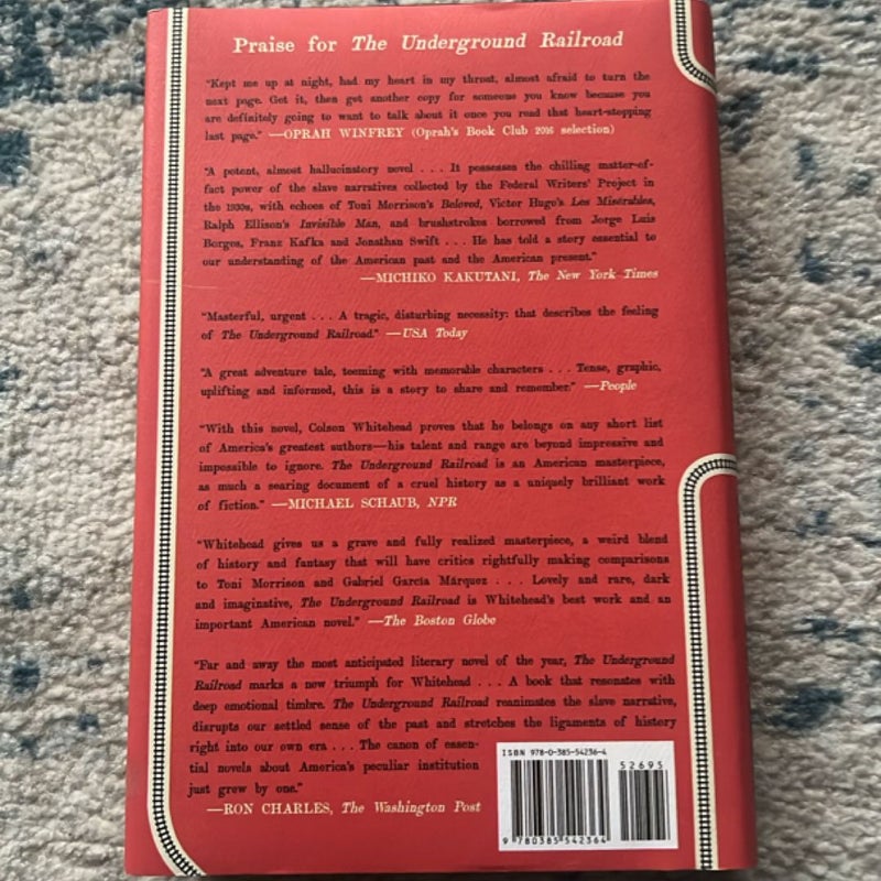 The Underground Railroad (Pulitzer Prize Winner) (National Book Award Winner) (Oprah's Book Club)