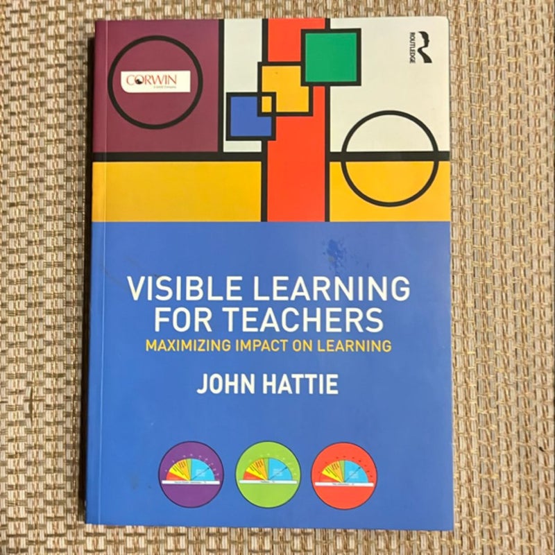 Visible Learning for Teachers