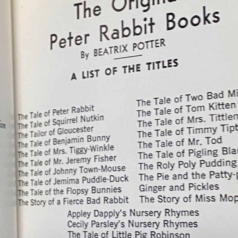 The tale of Peter rabbit