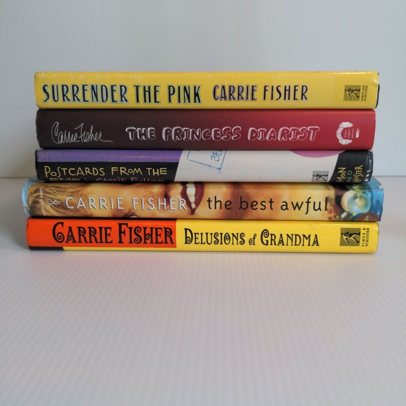 *CARRIE FISHER BUNDLE* The Princess Diarist; Surrender the Pink; Postcards from the Future; Delusions of Grandma; The Best Awful