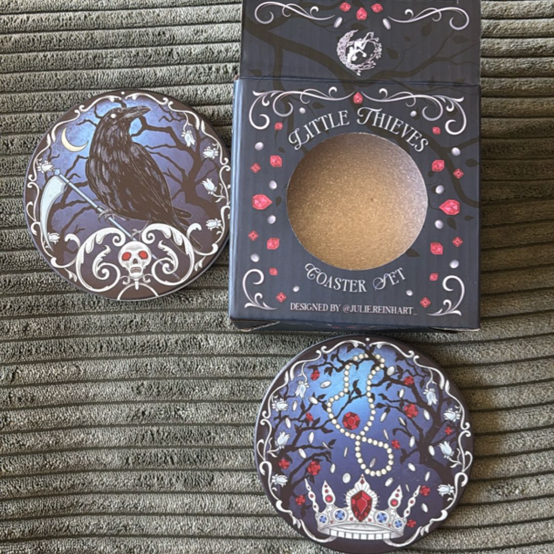 Fairyloot Little Thieves coaster set