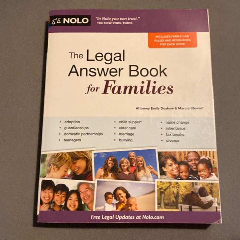 The Legal Answer Book for Families