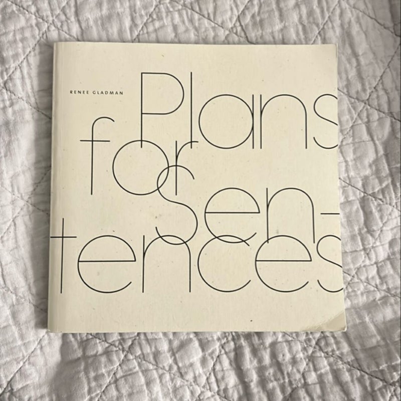 Plans for Sentences