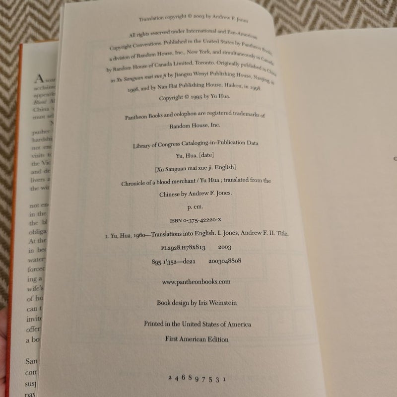 Chronicle of a Blood Merchant