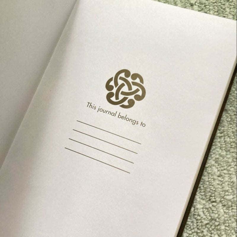 Faux leather Celtic knot blank journal