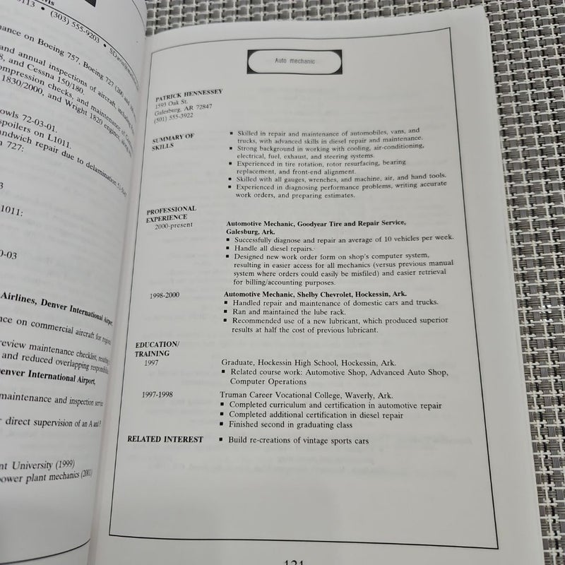 101 Great Resumes