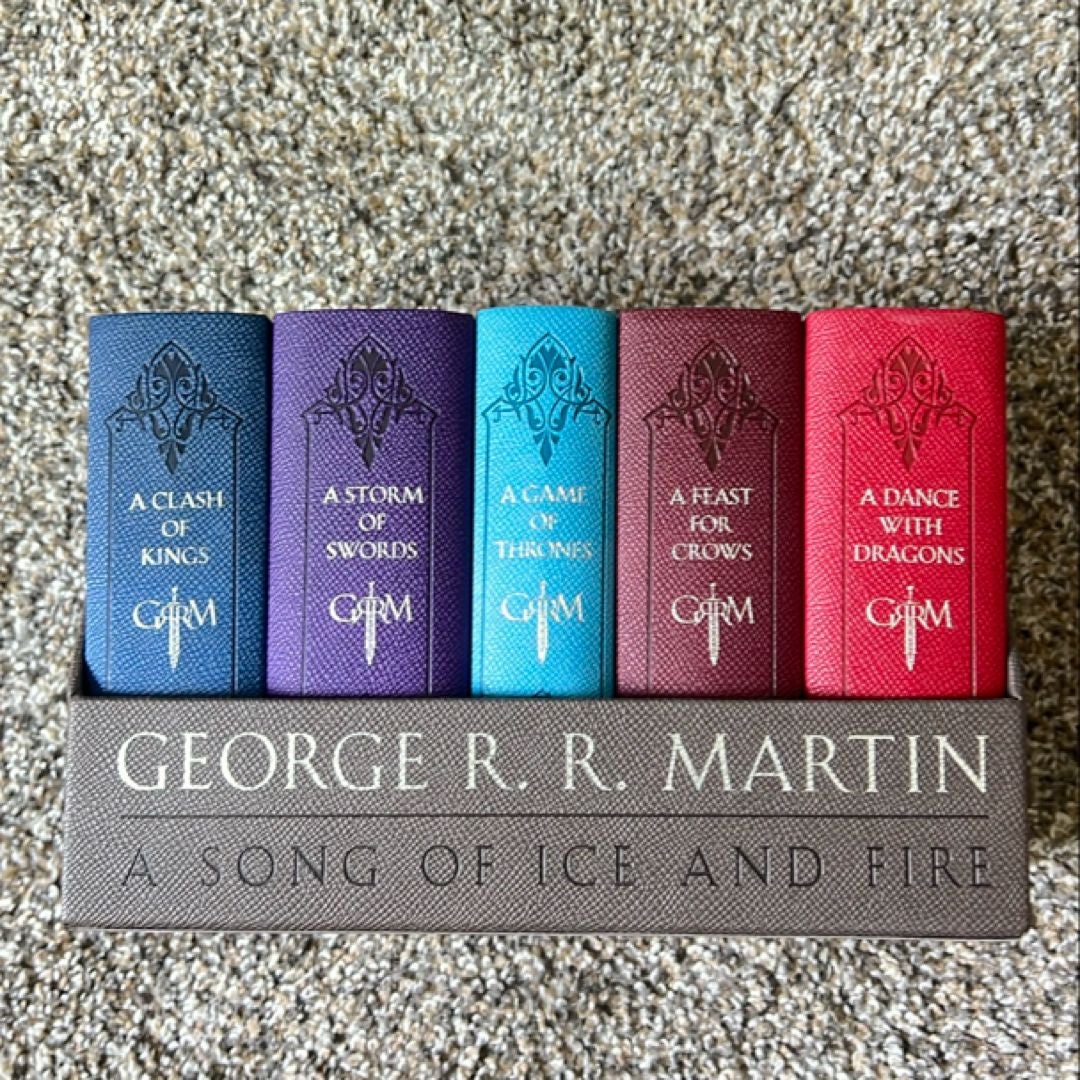 George R. R. Martin's a Game of Thrones Leather-Cloth Boxed Set (Song of Ice and Fire Series)