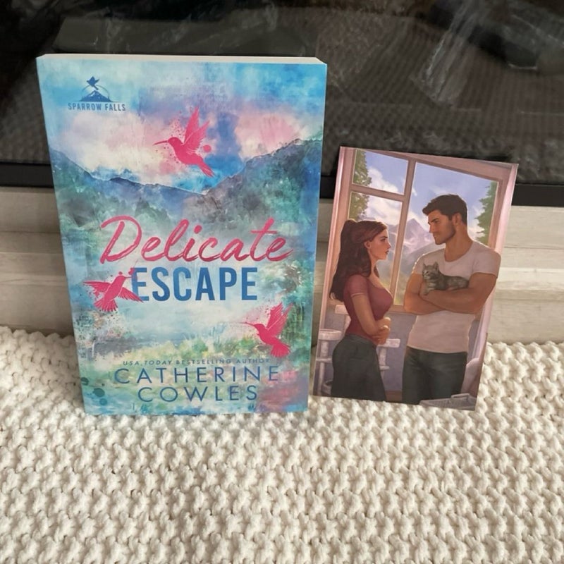 OOP Catherine Cowles indie cover Delicate Escape signed & personalized