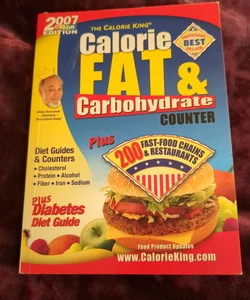 Calorie, Fat and Carbohydrate Counter