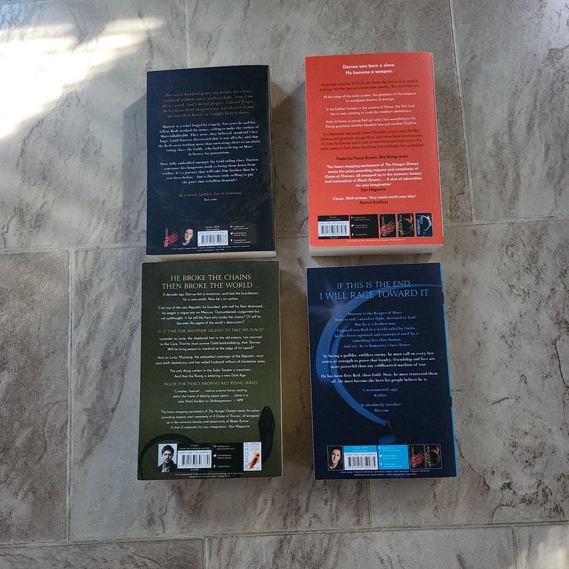 Red Rising Series (Books 2-4) UK paperbacks