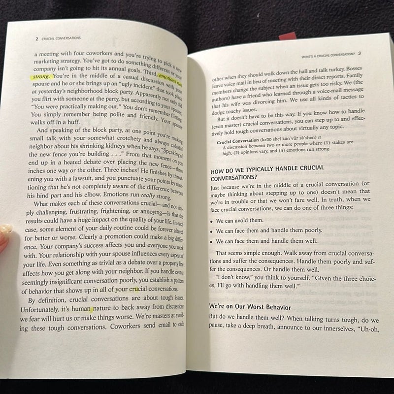 Crucial Conversations: Tools for Talking When Stakes Are High