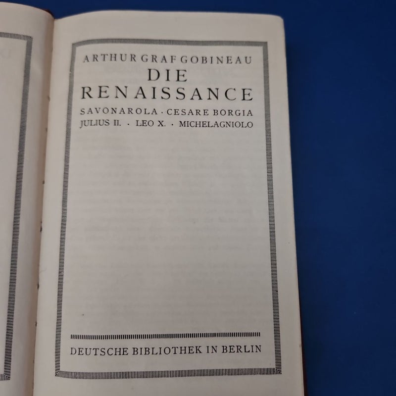 DIE RENAISSANCE (The Renaissance)