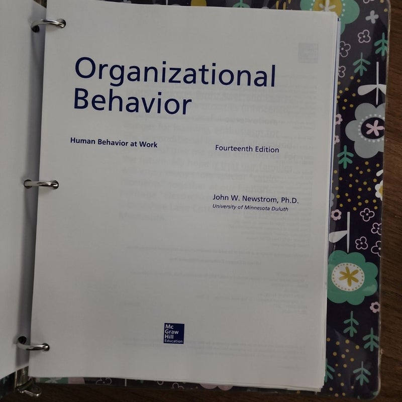 Loose Leaf for Organizational Behavior