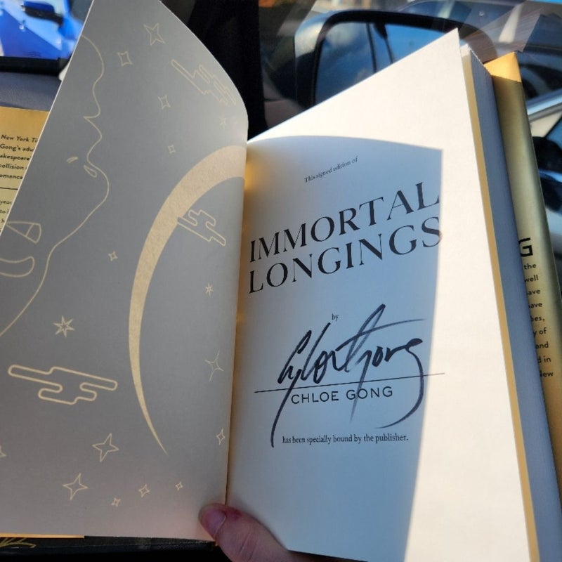 Immortal Longings Signed Barnes and Noble Edition