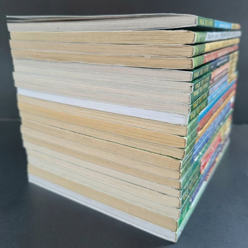 MAGIC TREE HOUSE MERLIN MISSION FACT TRACKER HUGE LOT OF 20 BOOKS WITH STICKERS