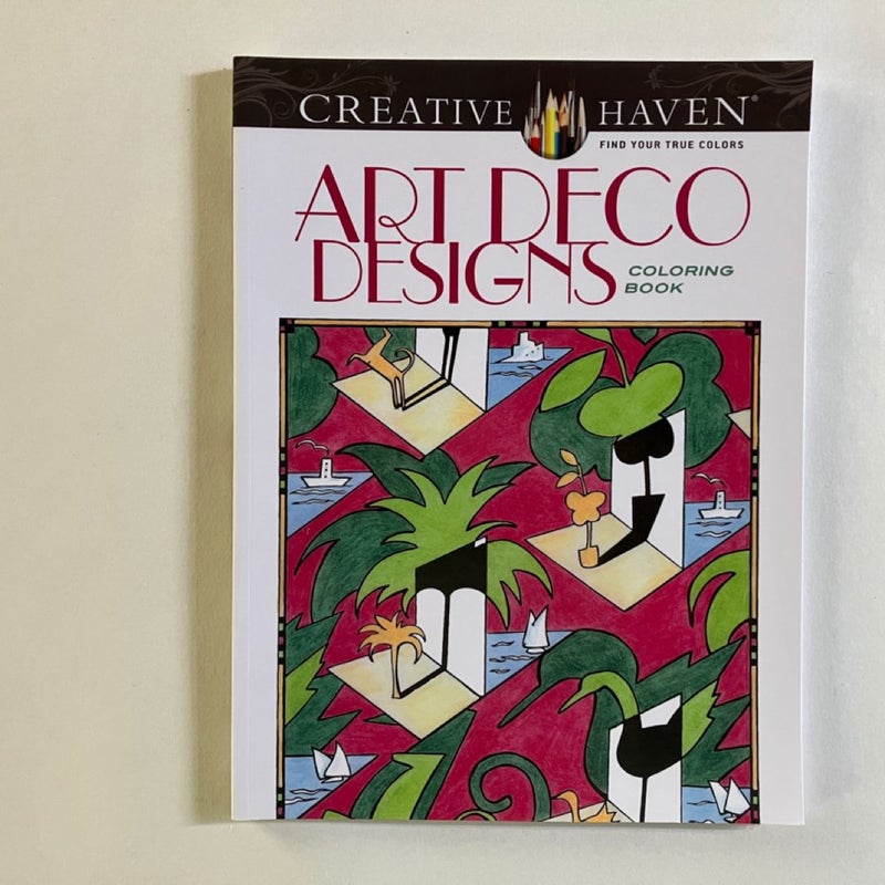 Creative Haven Art Deco Fashions; Art Deco Designs; Celtic Designs Adult Coloring Books