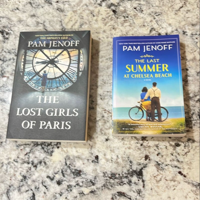 Lot of 2 Pam Jenoff Books: The Lost Girls of Paris/The Last Summer at Chelsea Beach